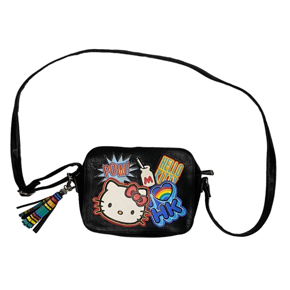 RARE- Loungefly Hello Kitty Crossbody Purse Bag- Rainbow Patches 🌈 ✨